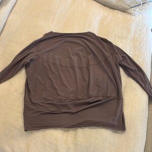 Purple lululemon back in action long sleeve